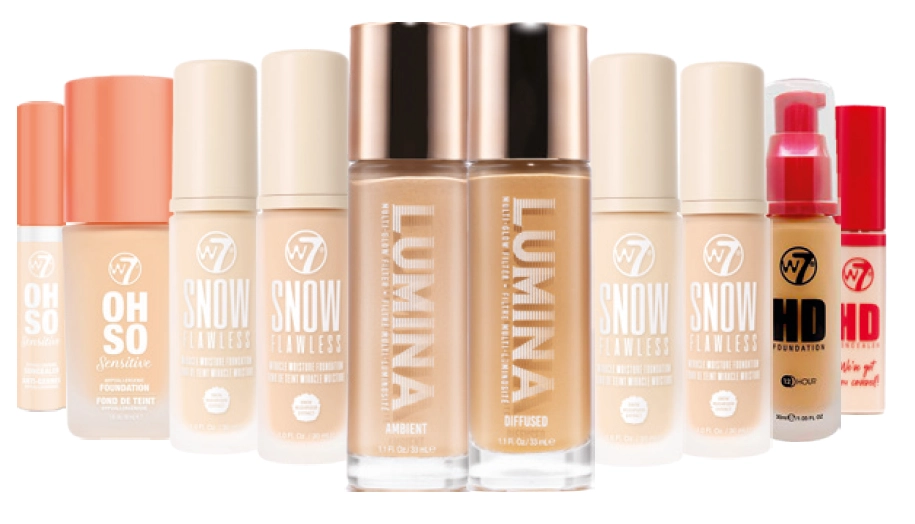 W7 Foundation & Concealer Range