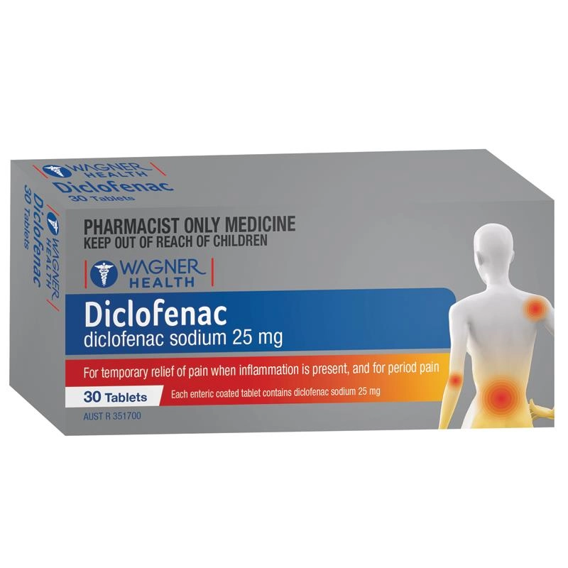 Wagner Health Diclofenac 25mg 30 Tablets