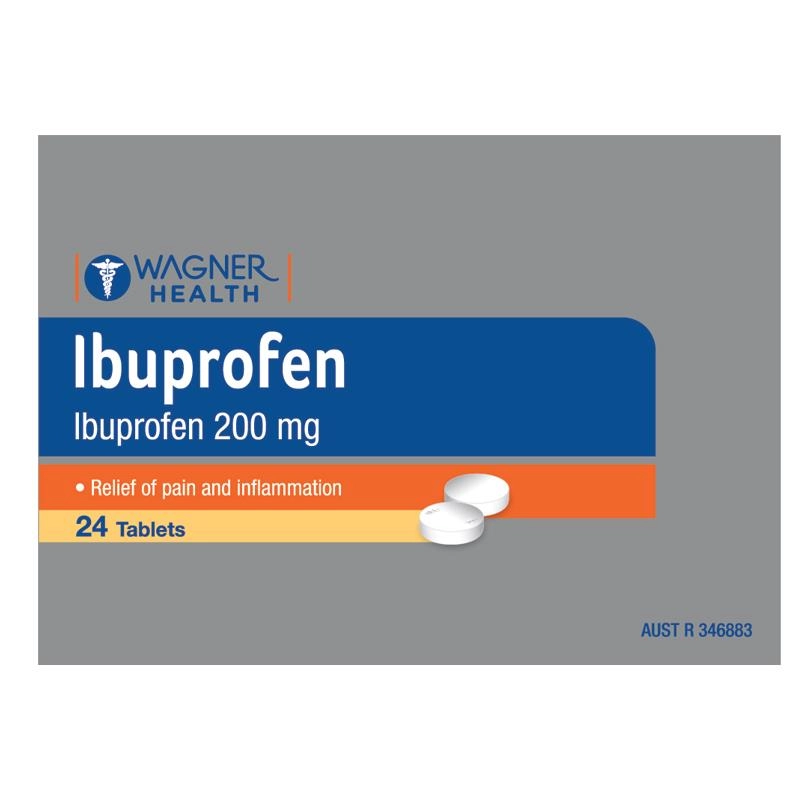 Wagner Health Ibuprofen 200mg 24 Tablets