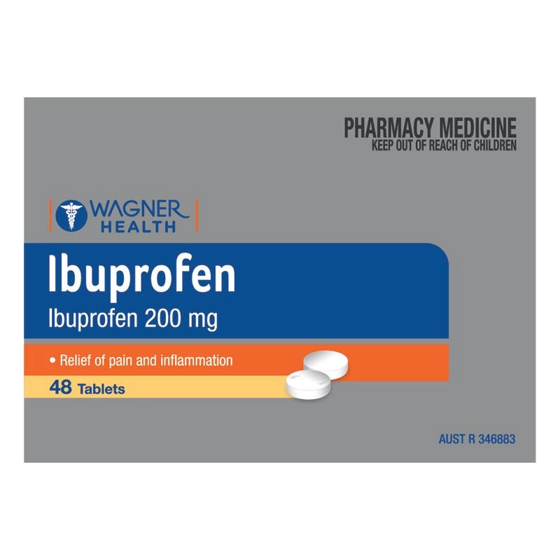 Wagner Health Ibuprofen 200mg 48 Tablets