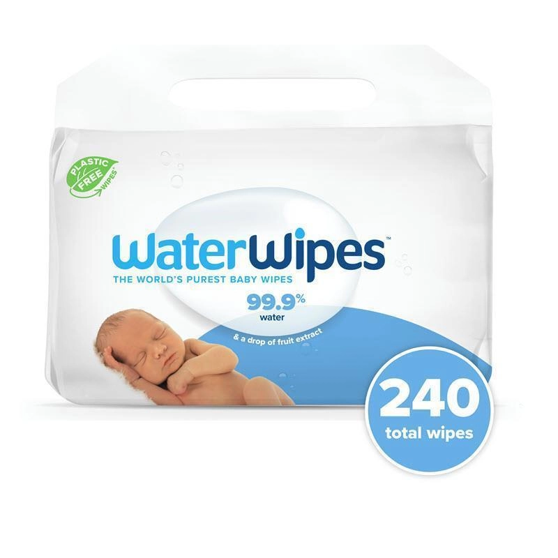 WaterWipes Biodegradable Baby Wipes 4 x 60 Pack