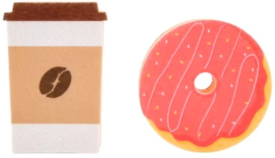 2 Pack Coffee and Donut Sponges