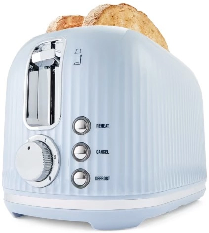 2 Slice Retro Toaster - Blue