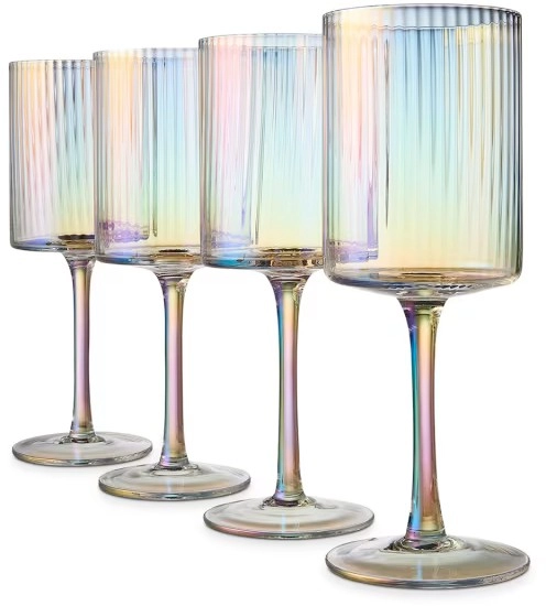 4 Lustre Wine Glasses