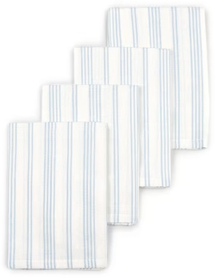 4 Pack Blue Stripe Napkins