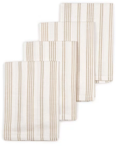 4 Pack Sand Stripe Napkins