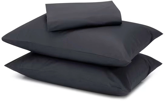 500 Thread Count Australian Grown Cotton Sheet Set - Queen Bed, Anthracite