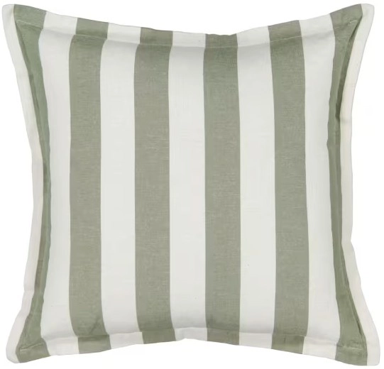 50cm Stripe Cushion - Forest