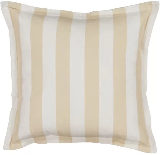 50cm Stripe Cushion - Natural