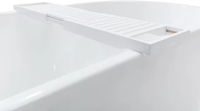 Adjustable Bath Caddy - White