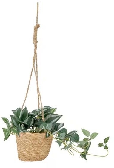 Artificial Zebrina in Hanging Pot