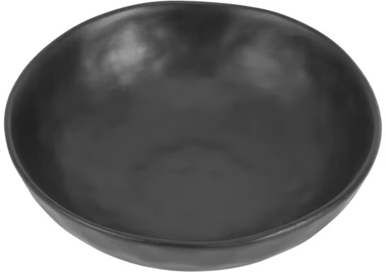 Black Hammered Large Bowl