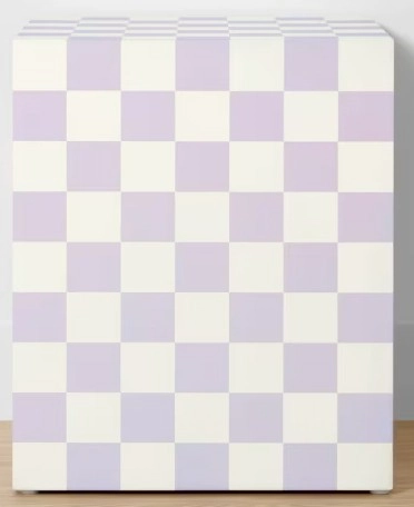 Checker Side Table - Lilac