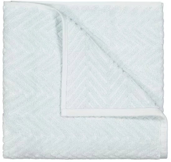 Chevron Cotton Bath Towel - Blue