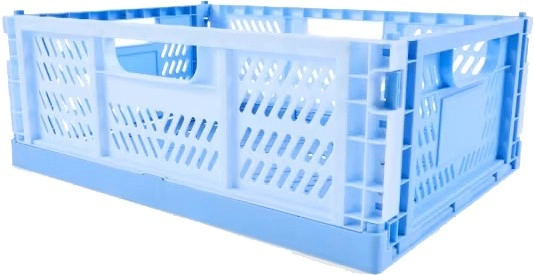 Collapsible Crate - Medium, Blue