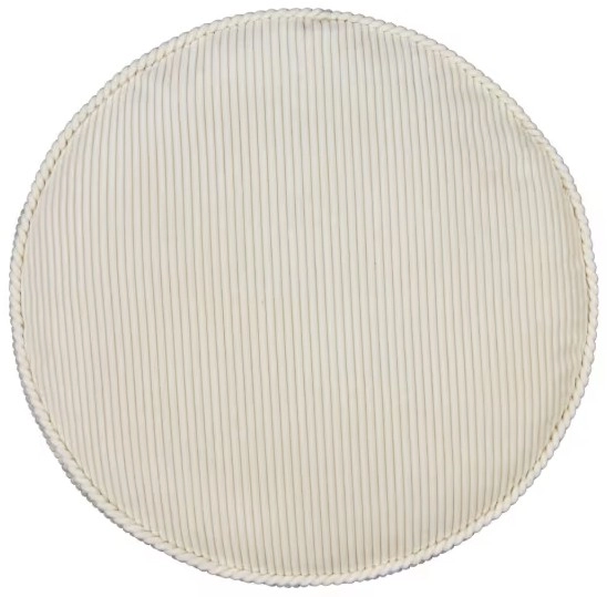 Corduroy Round Cushion - Beige