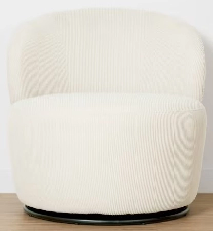 Corduroy Swivel Chair