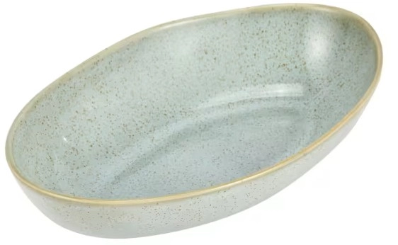 Green Glazed Serving Bowl