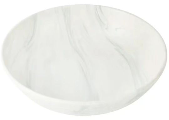 Grey Marble Look Large Bowl