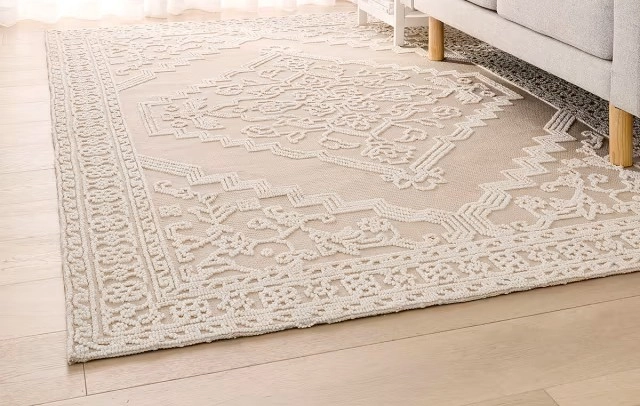 Lily Rug - Beige, Large - 235cm x 160cm