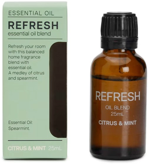 Refresh Citrus and Mint Essential Oil Blend 25ml