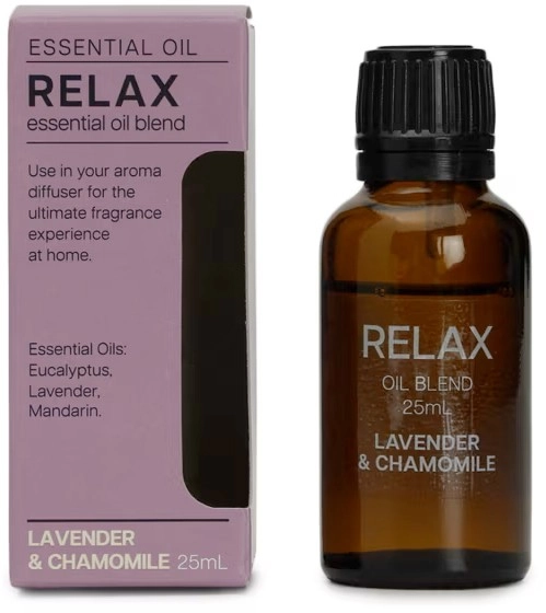 Relax Lavender and Chamomile Essential Oil Blend 25ml