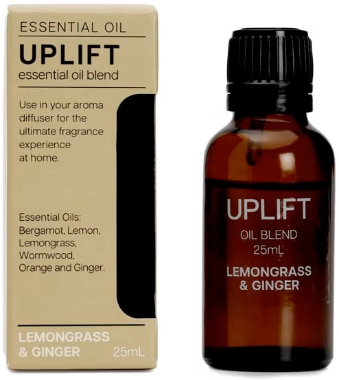 Uplift Lemongrass and Ginger Essential Oil Blend 25ml