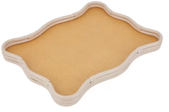 Wave Rattan Decor Tray