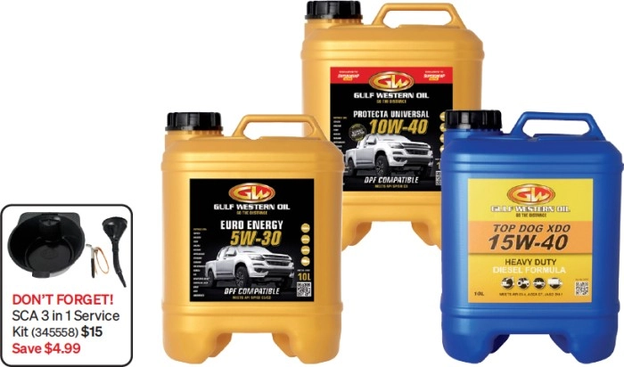 Gulf Western 10L Engine Oils^