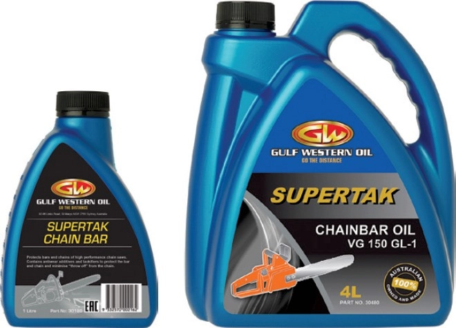 Gulf Western Supertak Chain Bar Oils^