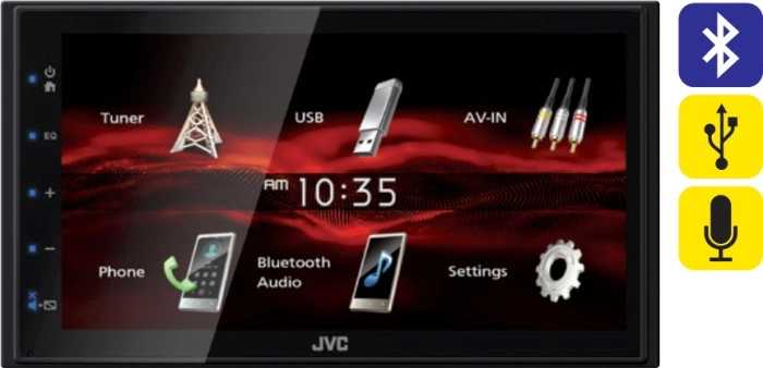 JVC 6.8” Touchscreen Digital Media Player