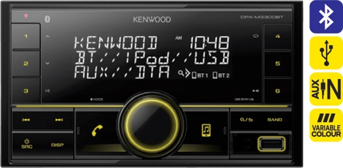 Kenwood Double DIN Digital Media Player with Bluetooth®