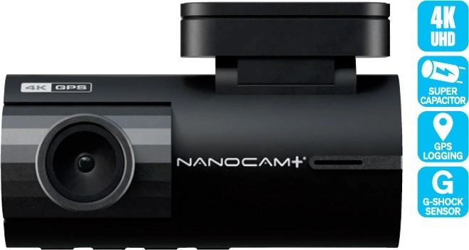 Nanocam + 4K Dash Cam FHD with WiFi & GPS