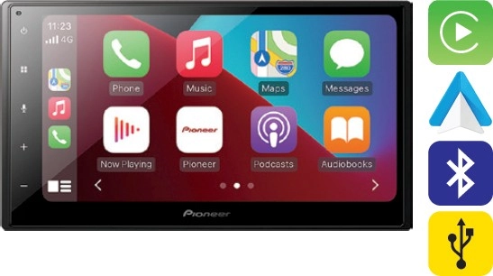 Pioneer 6.8” Apple Carplay & Android™ Auto Digital Media Player