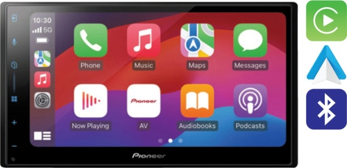 Pioneer 6.8” Wireless CarPlay & Android™ Auto Media Player^