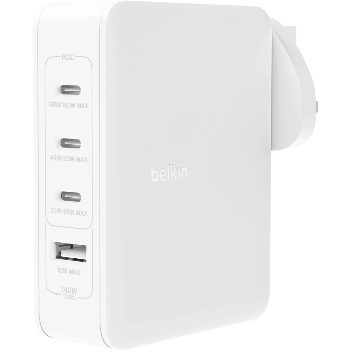 Belkin BoostCharge Pro 4-Port GaN 140W Wall Charger