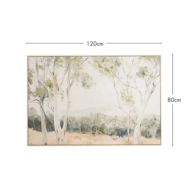 Amongst The Gum Trees Framed Canvas Wall Art by M.U.S.E.