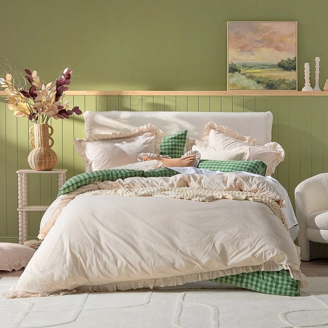 Petina Ruffle Quilt Cover Set by Habitat