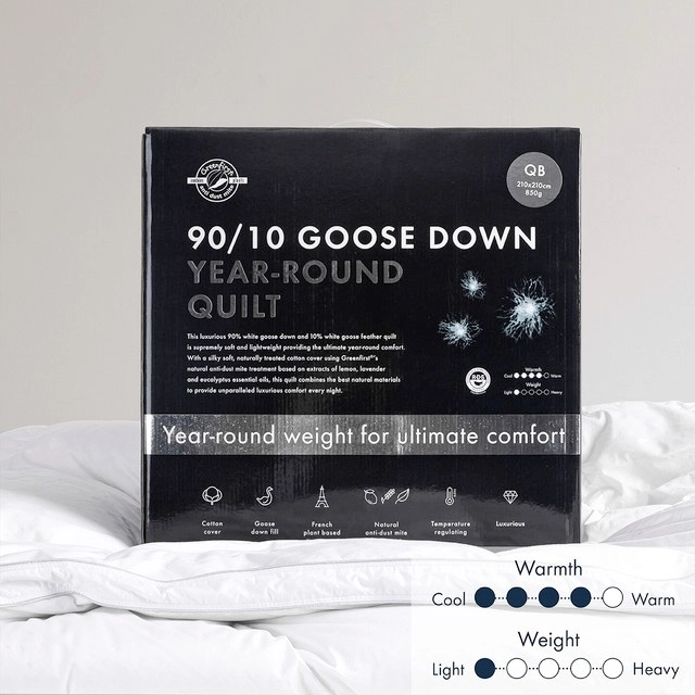 Year Round 90/10 Goose Down Quilt by Greenfirst