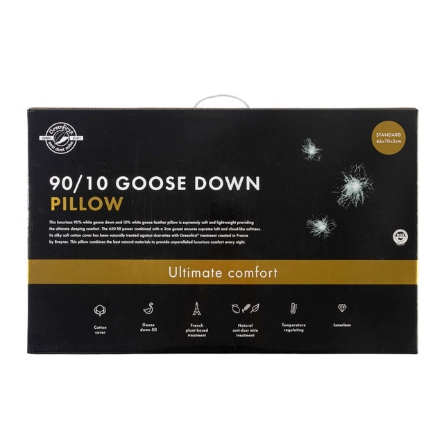 90/10 Goose Down Pillow by Greenfirst