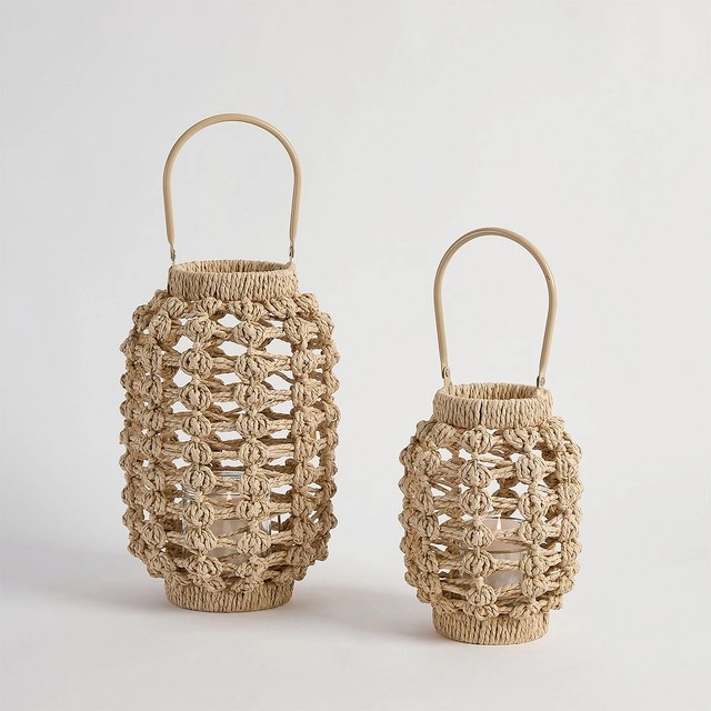 Bonnie Woven Lantern by Habitat