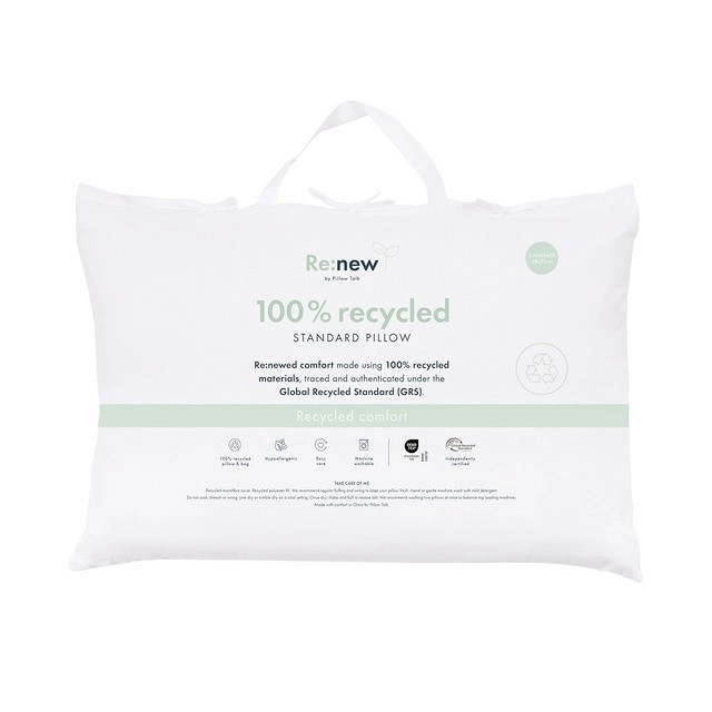 Re:new Recycled Synthetic Pillow by Pillow Talk