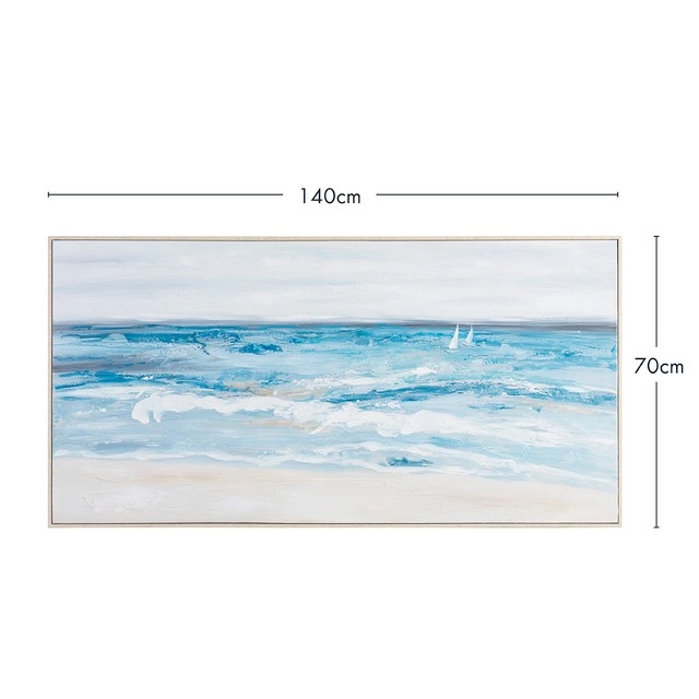 Serene Framed Canvas Wall Art by M.U.S.E.