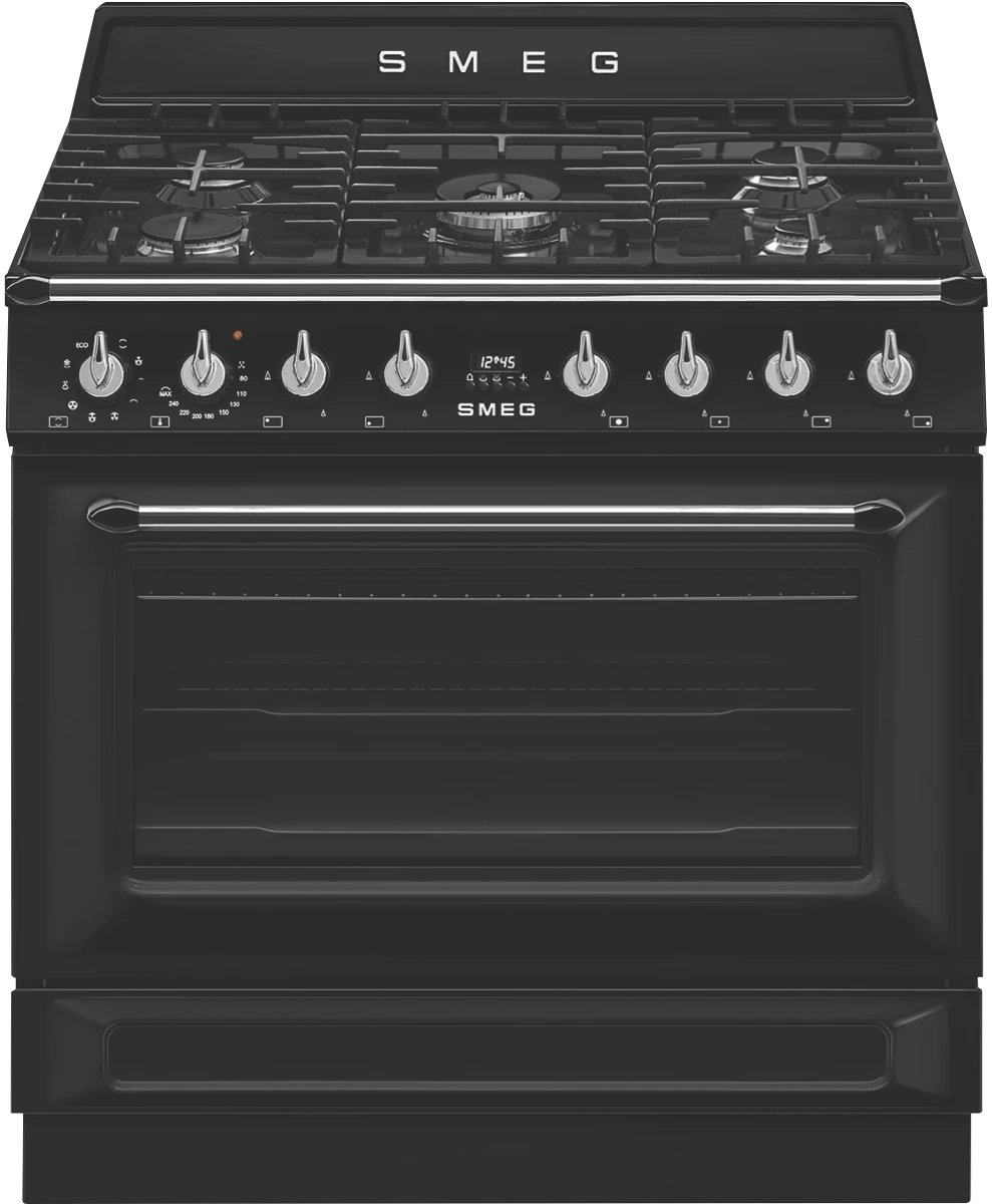 Smeg 90cm Victoria Freestanding Cooker- Black