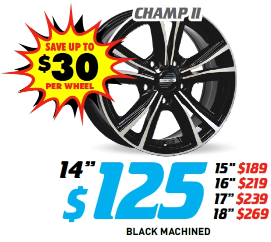 14" Wheel - Auscar Champ II