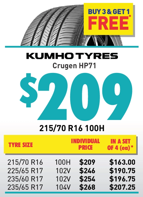 Tyre - Kumho Crugen HP71