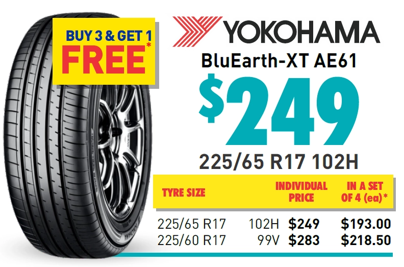 Tyre - Yokohama BluEarth-XT AE61