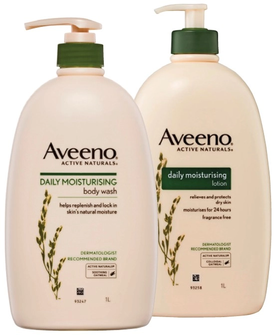 Aveeno Daily Moisturising Body Wash 1L or Daily Moisturising Lotion 1L