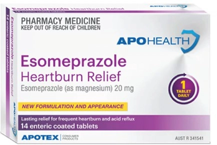 Apohealth Esomeprazole Heartburn Relief 20mg 14 Tablets