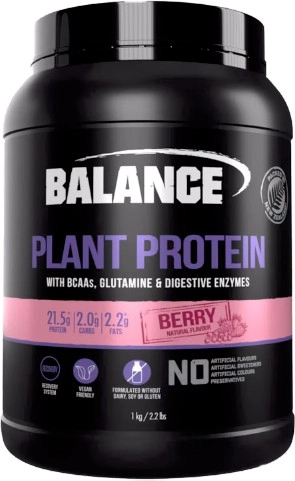 Balance Plant Protein Powder Berry 1kg